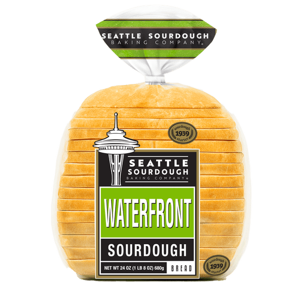 Seattle Sourdough Waterfront Sourdough Bread Loaf, 24 oz (Two-Pack)