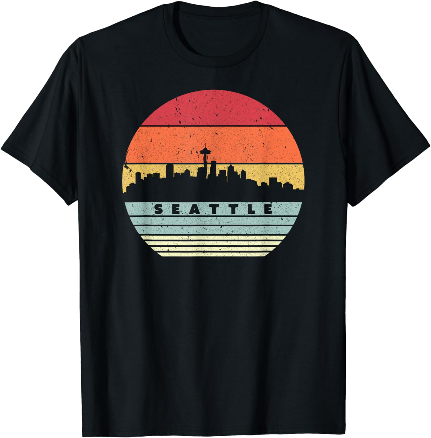 Seattle Souvenir Shirt. Retro Style Usa Skyline T-Shirt Seattle Souvenir Shirt. Retro Style Usa Skyline T-Shirt