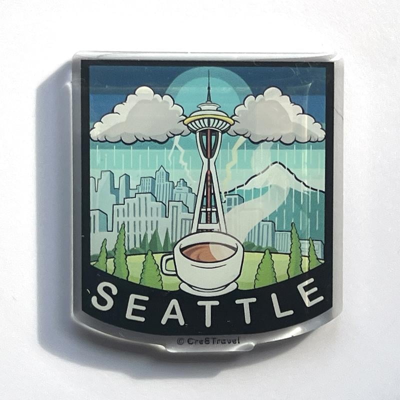 Seattle Space Needle Acrylic Magnet - Walmart.com