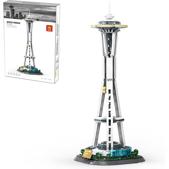 Seattle Space Needle Building Block Set (1075Pcs), Collectible Building Block Model, Home Decoration Ornament