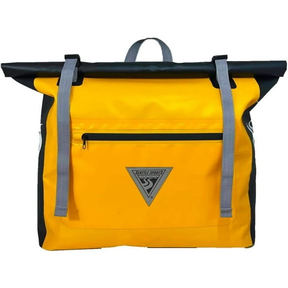 Seattle Sports Co - XL Titan Pannier Waterproof Bike Bag Bicycle Pannier for Larger Bike Racks with Extra Hooks, Reflective Patches and Large Pocket