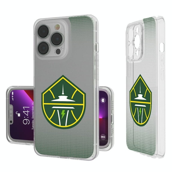 Seattle Storm Linen Logo iPhone Clear Case