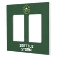 thumbnail image 1 of Seattle Storm Solid Design Double Rocker Light Switch Plate, 1 of 1
