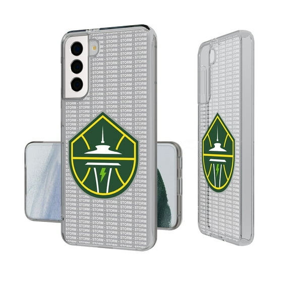 Seattle Storm Text Backdrop Design Galaxy Clear Case