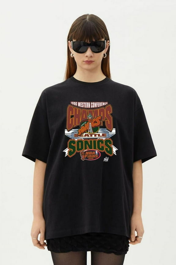 Seattle Supersonics 1995 Kemp Payton Vintage T-Shirt, for men & women, up to size 5XL