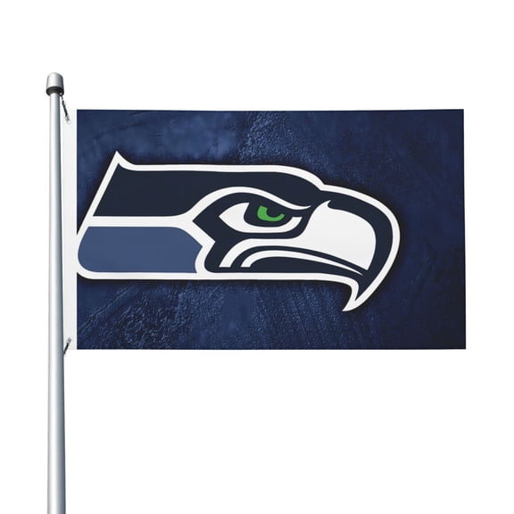 Seattle Team Double Sided Flag 3x5ft Garden Hanging Flag Match Support Flag American Football Fan Home Decor Flag Football Fan Gift
