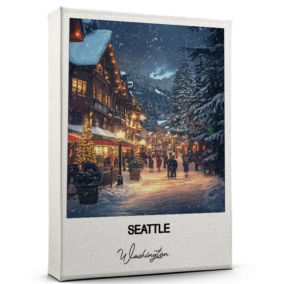 Seattle Travel Canvas Art Stunning Travel Wall Print Washington Canvas Inspired Artwork to Elevate Your Living Room or Office Ready to Hang