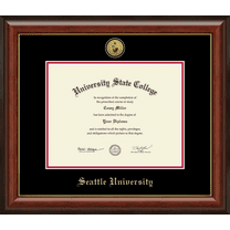 Seattle University Diploma Frame, Document Size 11" x 8.5"