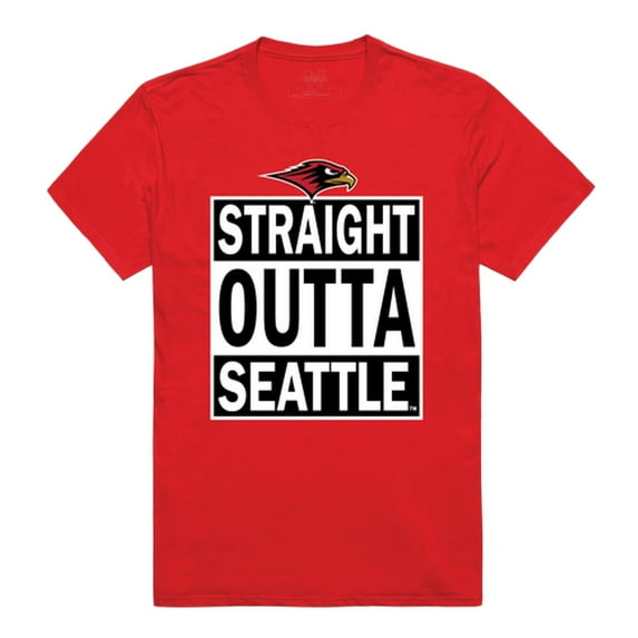 Seattle University Redhawks Straight Outta Tee T-Shirt - Red, Small