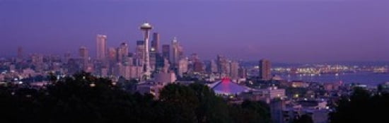 Seattle WA USA Canvas Art - Panoramic Images (36 x 12)