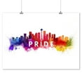 thumbnail image 1 of Seattle, Washington, Gay Pride, Skyline Abstract, 1 of 2
