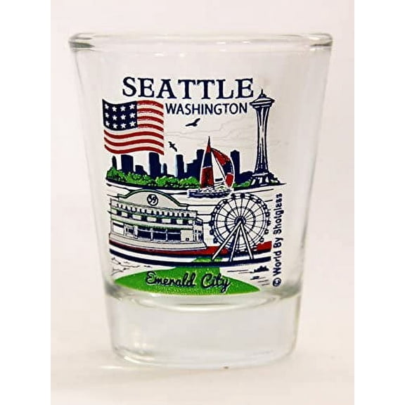 Seattle Washington Great American Cities Collection Shot Glass