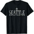 thumbnail image 1 of Seattle Washington Pacific Northwest Seaport City Souvenir T-Shirt, 1 of 4