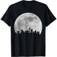 thumbnail image 1 of Seattle Washington Skyline Moon Pride Vintage Seattle T-Shirt, 1 of 3
