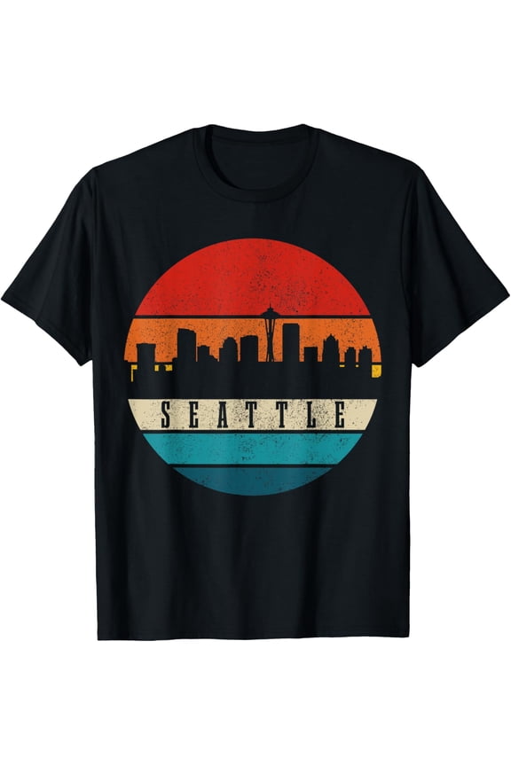 Seattle Washington Skyline Pride Vintage Seattle T-Shirt
