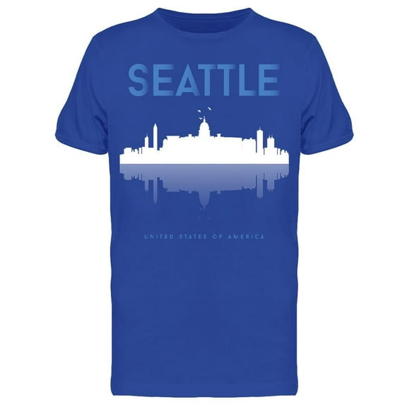 Seattle, Washington. Skyline  T-Shirt Men -Image by Shutterstock, Male x-Large