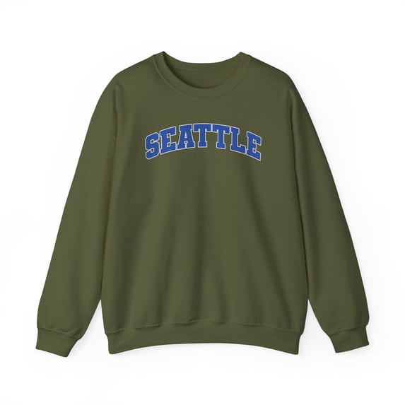 Seattle Washington Sweatshirt Gifts Crew Neck Shirt Long Sleeve Unisex
