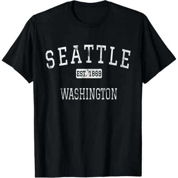 Seattle Washington WA Vintage T-Shirt100% cotton