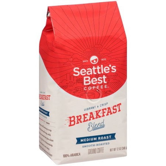 Seattle's Best Breakfast Blend Ground Coffee 12-oz (Pack of 16)