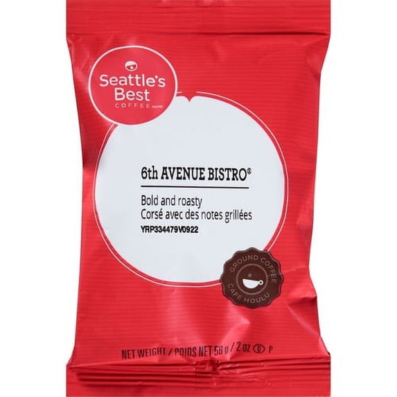 Seattle's Best Coffee 6th Avenue Bistro Coffee - Dark - 2 oz - 18 / Box | Bundle of 10 Boxes