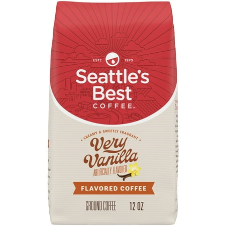 Seattle's Best Coffee Arabica Beans Very Vanilla, Ground Coffee, 12 oz