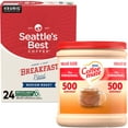 thumbnail image 1 of Seattle's Best Coffee, Breakfast Blend Medium Roast K-Cup Coffee Pods, 24 Count K Cups with Nestle Coffee Mate, The Original Powdered Coffee Creamer, 35.3 oz, 1 of 3