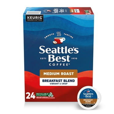 Seattle’s Best Coffee, Breakfast Blend, Medium Roast K-Cup Coffee Pods, 24 Count