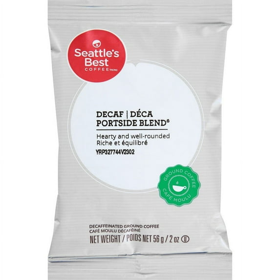 Seattle's Best Coffee Decaf Portside Blend Coffee Pack - Medium - 2 oz - 18 / Box | Bundle of 5 Boxes