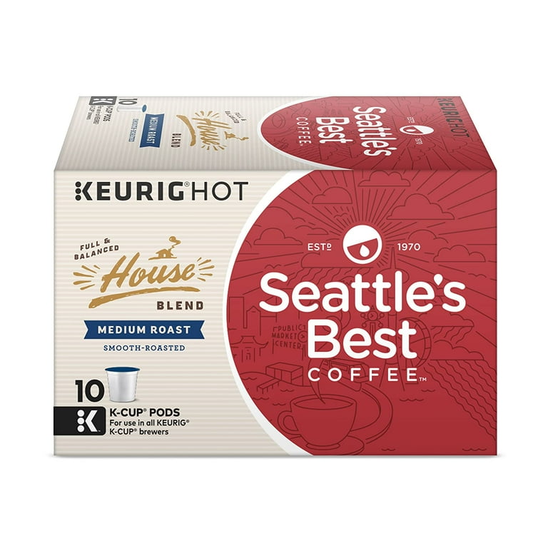 Seattle s Best Coffee House Blend Coffee K Cup Pods 10 ct. Box