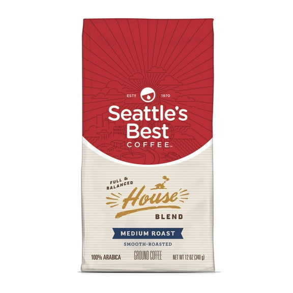 Seattle's Best Coffee House Blend Medium Roast Ground Coffee, 12 oz