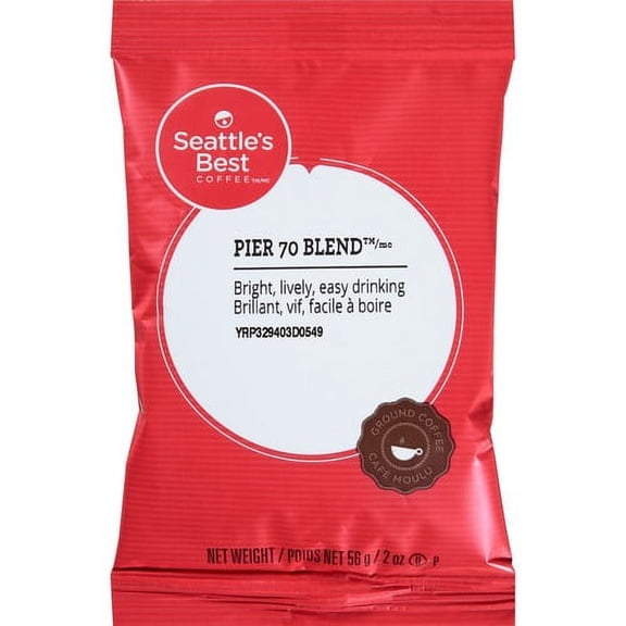 Seattle's Best Coffee Pier 70 Blend Coffee - 2 oz - 18 / Box | Bundle of 10 Boxes