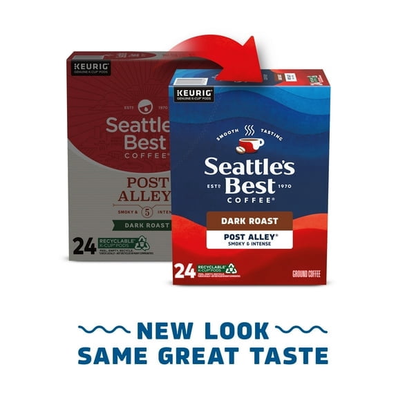 Seattle’s Best Coffee, Post Alley, Dark Roast K-Cup Coffee Pods, 100% ...