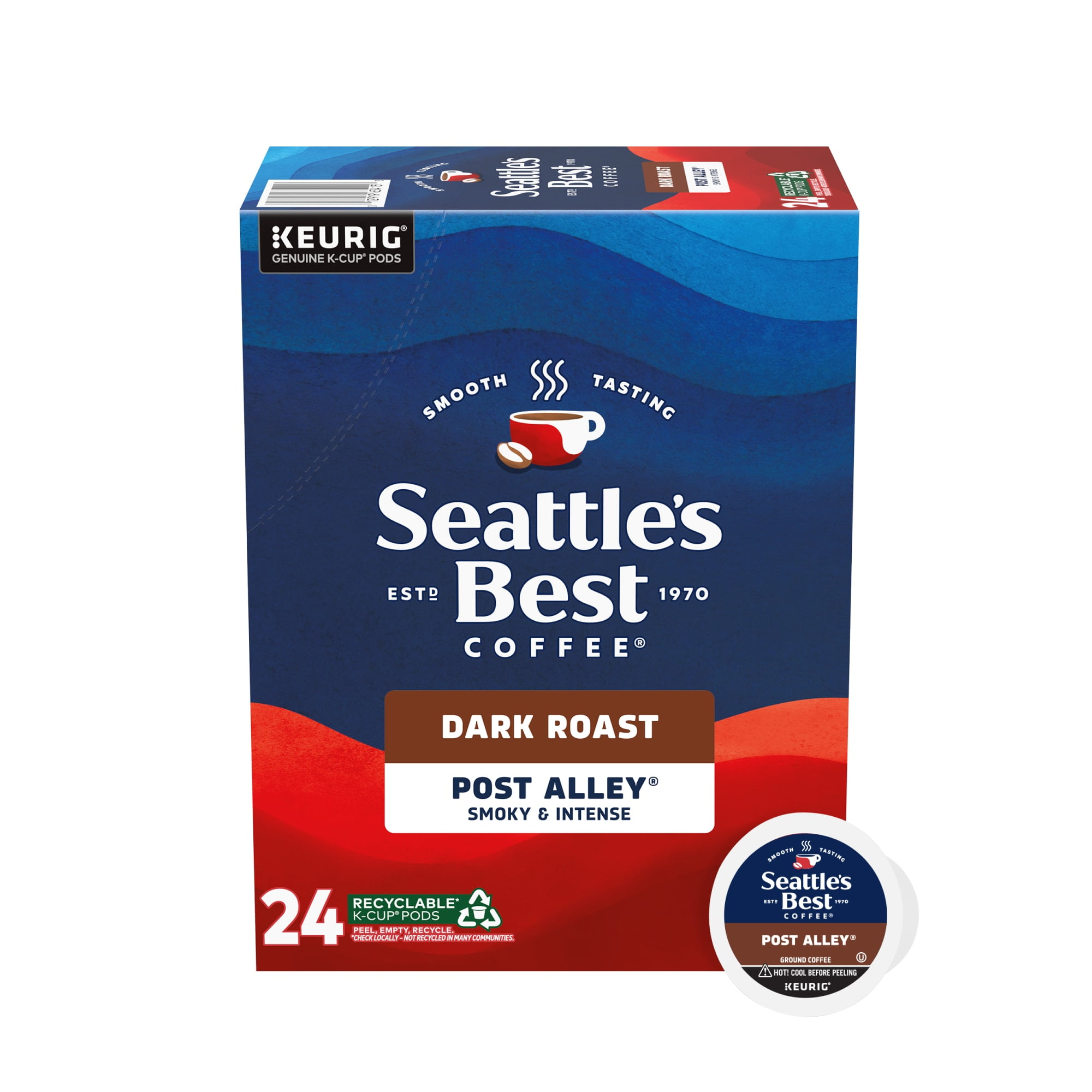 Seattles Best Coffee, Post Alley, Dark Roast K-Cup Coffee Pods, 100% Arabica, 24 Count