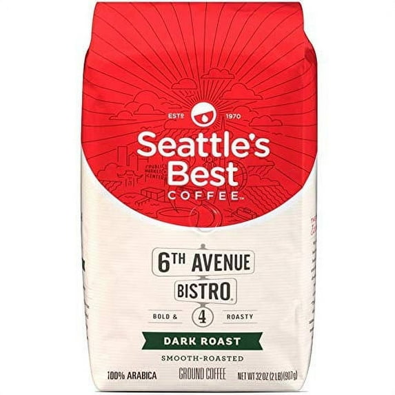 Best 6Th Avenue Bistro (Previously Signature Blend No.4) Level 4 Dark Roast Coffee (32-Ounce Bag)