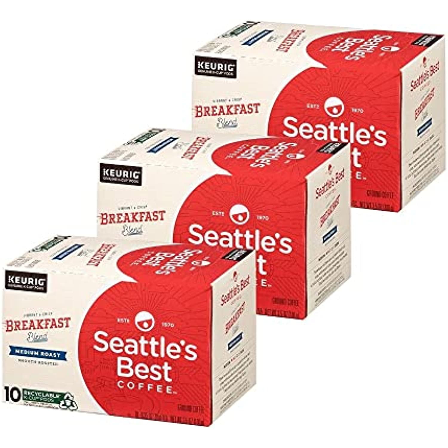 Seattle Best R&b Seattles Best Breakfast Blend Medium Roast K-Cup Coffee, 3.5oz Box ...