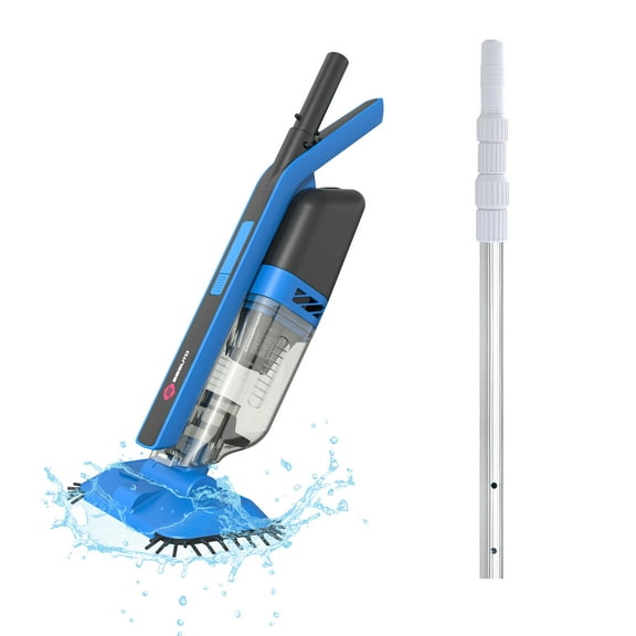 Seauto Rechargeable Pool Vacuum, Handheld Pool Cleaner for Spas, Hot Tubs and Pools for Sand and Debris, Blue