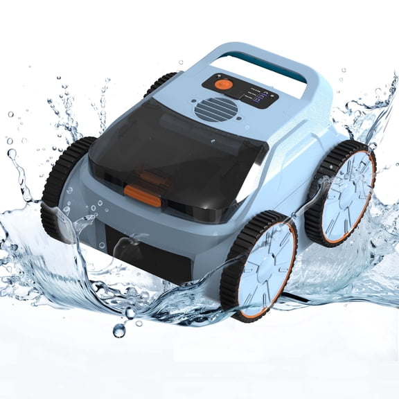 Seauto Robotic Pool Cleaner Cordless Pool Vacuum Wall-Climbing for Above and Inground up to 2150 sq.ft