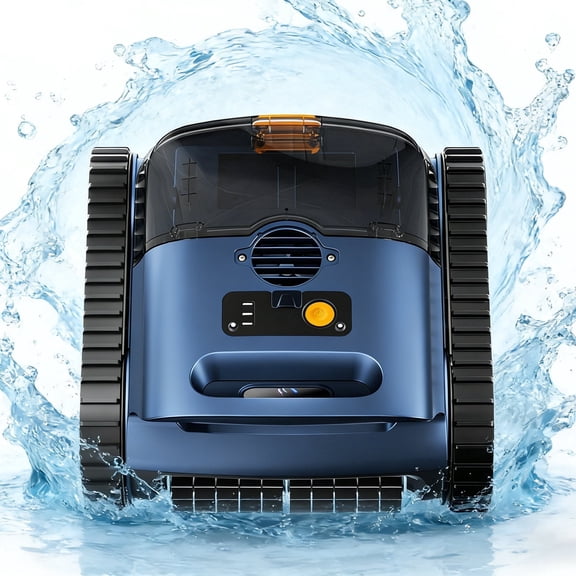 Seauto SAT25 Cordless Robotic Pool Cleaner, Automatic Pool Cleaner - Sonar Navigation, Wall Climbing, 150 Mins Runtime, Ideal for Inground & Above Ground Pools Up to 2150 sq.ft