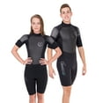 thumbnail image 1 of Seavenger 3mm Shorty Wetsuit with Stretch Panels, Perfect for Scuba Diving, Snorkeling, Surfing (Surfing Aqua, Men's 5X-Large), 1 of 6