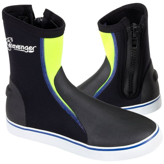 Seavenger Atlantis 3mm Neoprene Dive Booties (Green, 4)