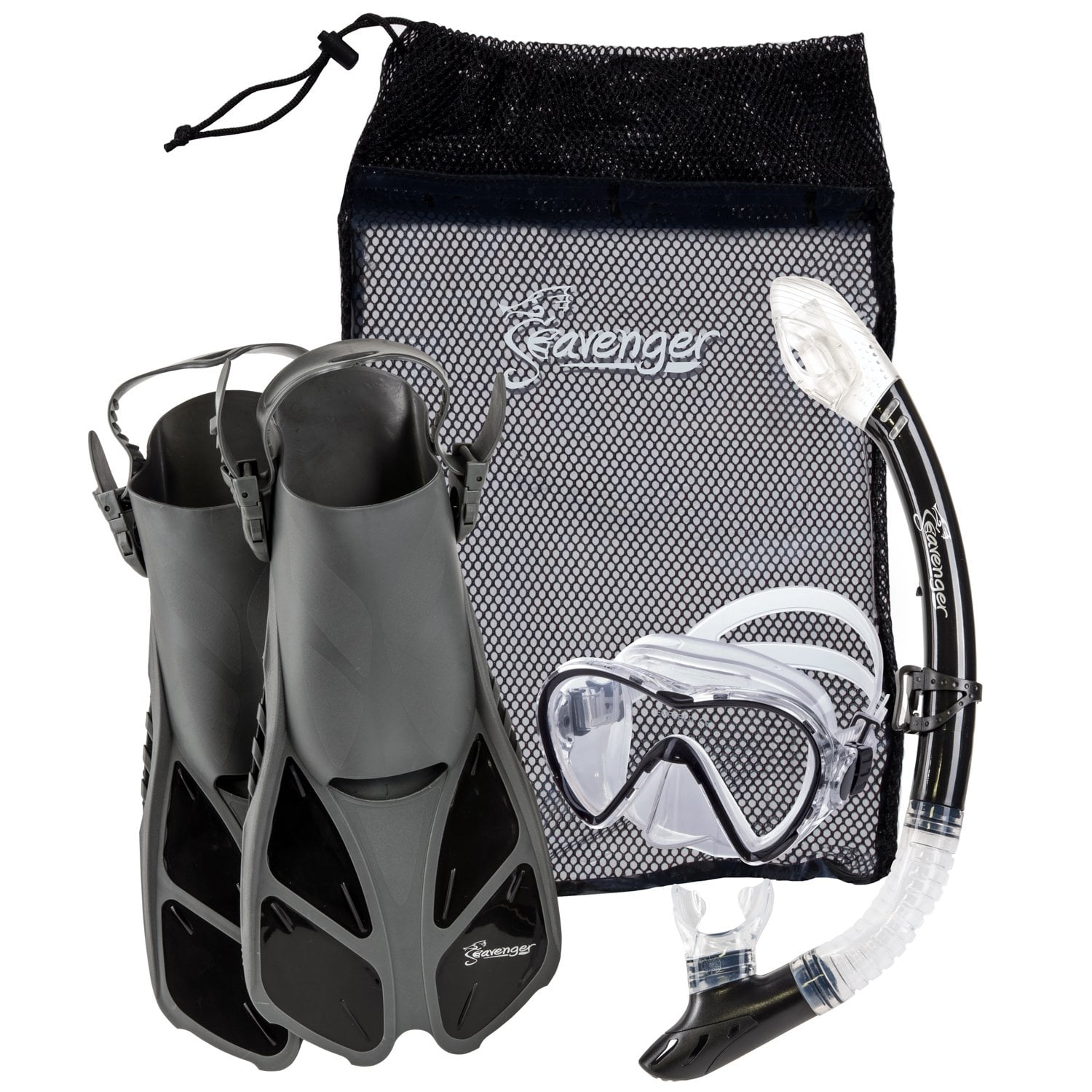 Seavenger Aviator Diving Kit/Snorkeling Set | Kids and Adults (Black ...