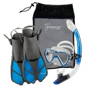 Seavenger Aviator Diving Kit/Snorkeling Set | Kids and Adults Cobalt, S/M