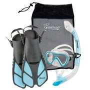 Seavenger Aviator Diving Kit/Snorkeling Set | Kids and Adults Dodger Blue, S/M