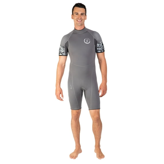 Seavenger Explorer 3mm Neoprene Shorty Wetsuit (Camo, Men's Large)