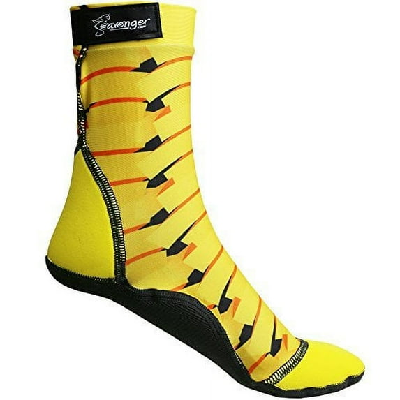 Seavenger SeaSnugs Beach Socks (Yellow Ribbon, 2X-Large)