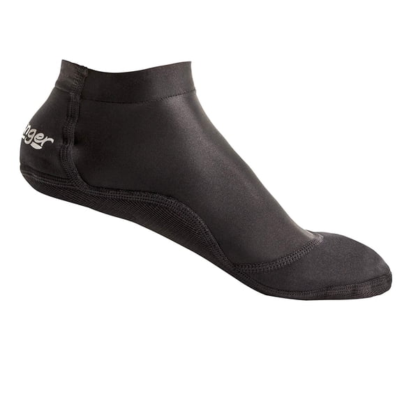 Seavenger SeaSnugs | Low Beach Socks for Sand Volleyball, Soccer, Snorkeling & Watersports (Black, 2X-Large)