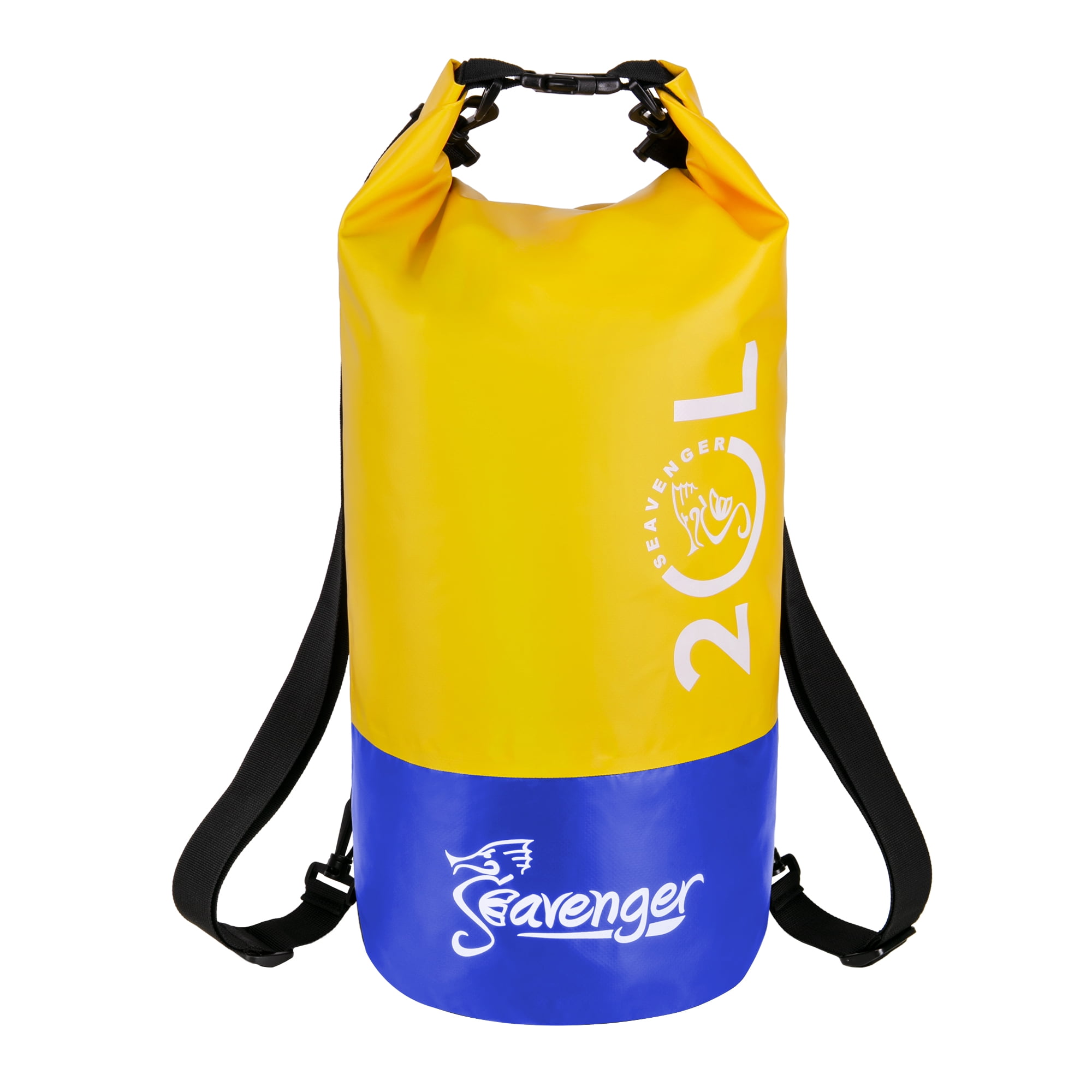 Seavenger Seafarer 20L Dry Bag | Waterproof Outdoor Travel Pack | Backpack, Crossbody, Duffel Gear Bag | Banana Yellow