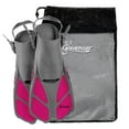 thumbnail image 1 of Seavenger Torpedo Swim Fins | Travel Size | Snorkeling Flippers With Mesh Bag For Women, Men And Kids (Hot Pink, S/M), 1 of 6