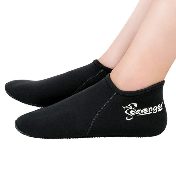 Seavenger Zephyr 3mm Neoprene Dive Socks (Black, X-Large)