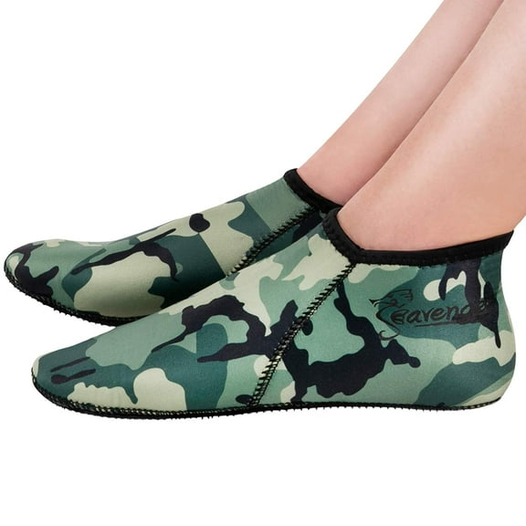 Seavenger Zephyr 3mm Neoprene Dive Socks (Camouflage, Medium)